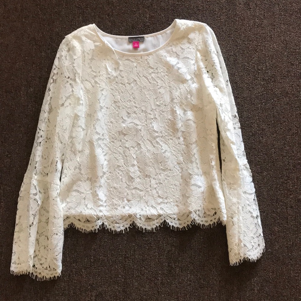 White lace blouse